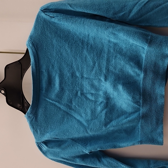 Blue cropped jacket - Picture 3 of 3